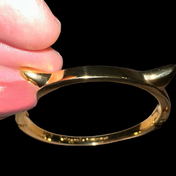 Kate Spade Cat Design Gold Hinge Bracelet 🐱 ♥️ - Picture 6 of 7